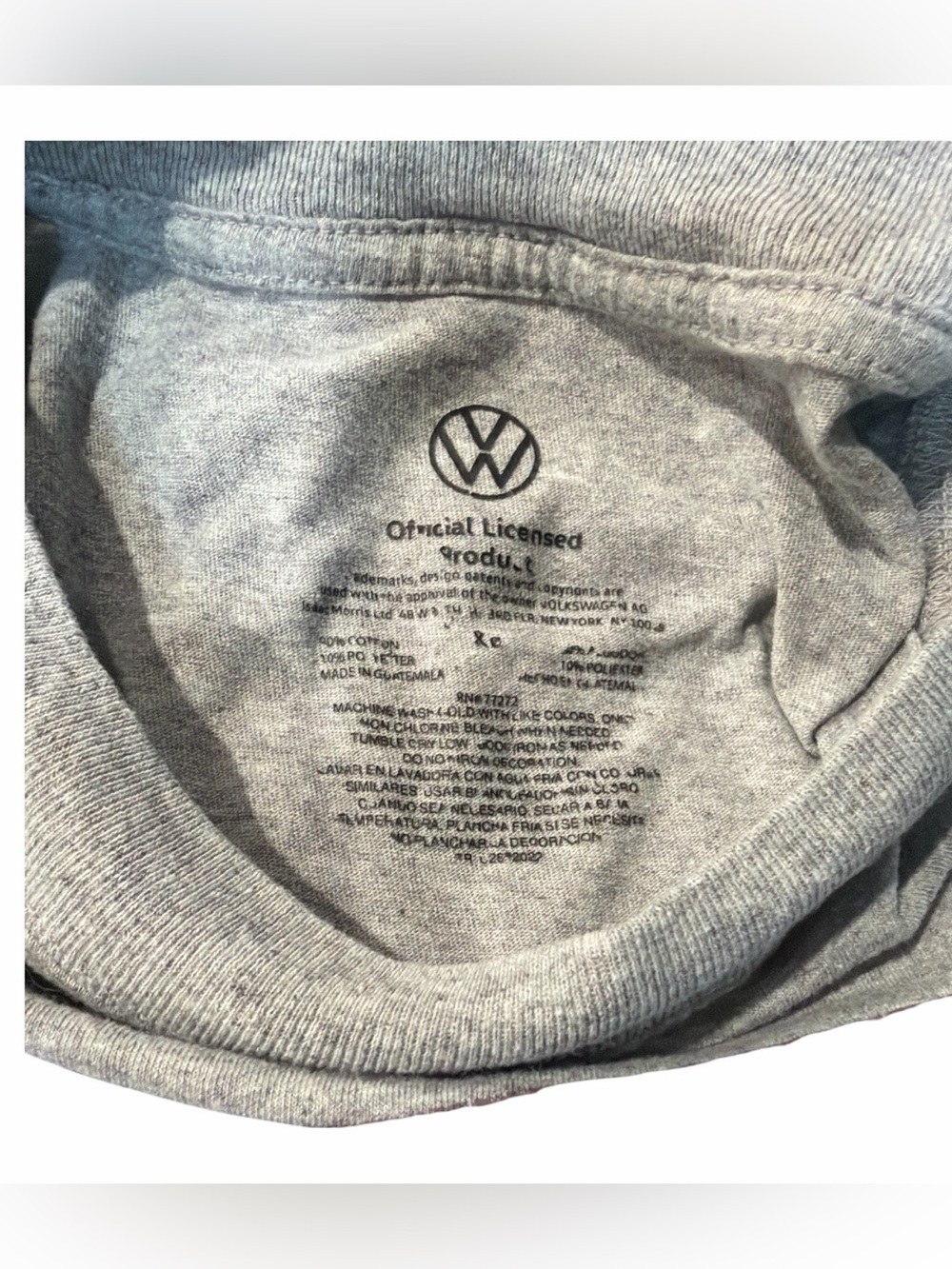 Volkswagen VW Bus Retro Graphic Muscle Tank Top Gray Size L/XL - Picture 4 of 4